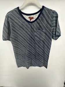 7 For All Mankind T-Shirt Girl's Size XL Blue Pocket Crewneck Short sleeve - Picture 1 of 2