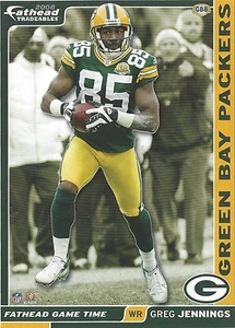 GREG JENNINGS GREEN BAY PACKERS WMU BRONCOS FATHEAD TRADEABLES STICKER 2008 #G88 - Picture 1 of 12