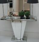 SWEETPEA AND WILLOW VENETIAN MIRRORED ART DECO FAN CONSOLE TABLE