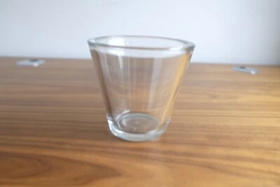 ~ Vase * Übertopf * Glas * Transparent * mittel groß * durchmesser 14 cm - Bild 1 von 4
