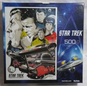 Buffalo 500 Piece Puzzle STAR TREK The Original Series To Boldly Go Where No Man - Picture 1 of 10