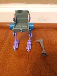 Vintage 1989 Teenage Mutant Ninja Turtles Krang Brain Walker with Gun - Picture 1 of 7
