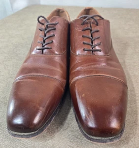 Florsheim Mens Oxfords SZ 9.5 D Brown Leather Memory Foam Insole # 11528-221 - Picture 1 of 13