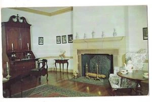 Interieur WOHN ESSZIMMER Gen Washington Morristown New Jersey Postkarte NJ  - Bild 1 von 2