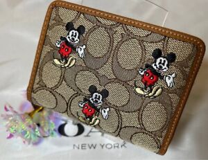 Coach Disney Mickey Mouse small Zip Wallet CN035