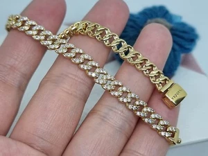 NUEVO EN CAJA Genuino Pandora Pavé atemporal Cadena Cubana Pulsera ALE MET 💕 18 cm - Imagen 1 de 17