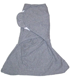 Sleeping Baby ZIPPY S/M Grey Zipper Bottom Swaddle - Picture 1 of 2