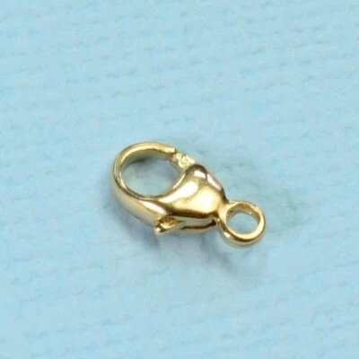 4.5MMx7.8mm 14k Solid Yellow Gold Lobster Clasp With Closed Loop - Image 1 of 4