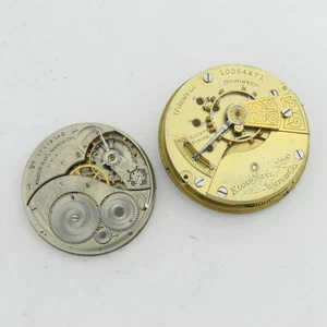 Elgin 12 & 18 Size Pocket Watch Complete Movements - Picture 1 of 11