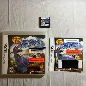 Phineas and Ferb: Quest for Cool Stuff (Nintendo DS, 2013) Cart & Manual - Picture 1 of 3
