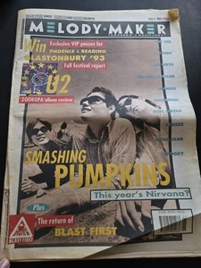 🎸 Melody Maker Magazine  3 July 1993 Smashing Pumpkins / U2 / PJ Harvey / Björk - Picture 1 of 4