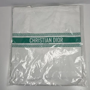 Bolso de Mano Christian Dior Auténtico VIP Blanco y Verde Novedad Nuevo con Etiquetas - Imagen 1 de 4