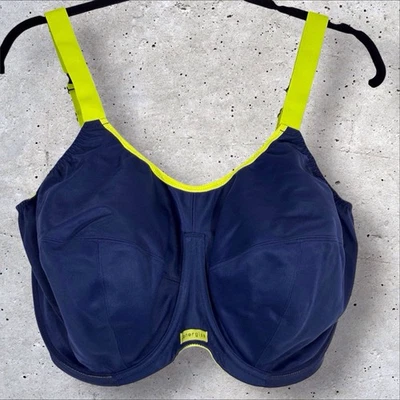 Elomi Energise Underwire Sports Bra J-Hook Navy Blue Size 42K (US) 95K (EU) NWT - Image 1 of 4
