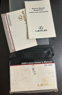 Lexus ES300 2000 juego manual del propietario con estuche OEM Foto 1 de 3