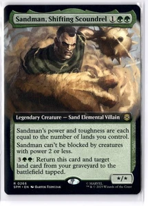 Sandman, Shifting Scoundrel (Extended Art) 266 MTG Marvel's Spider-Man Non-Foil - Picture 1 of 2