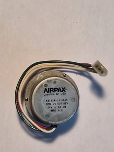 Airpax 24V Motor PN K81424-U3, 20 RPM, REV ROT, 3.0 W, 6.0MFD, Used. - Picture 1 of 2