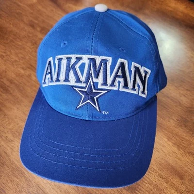 Vintage Dallas Cowboys Snapback Hat YOUTH Troy Aikman Starter NFL Cap Script - Image 1 of 4
