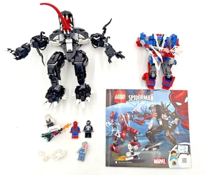 99% complete Lego Marvel 76115 Spider-man Spider Mech vs Venom w/instructions - Picture 1 of 11