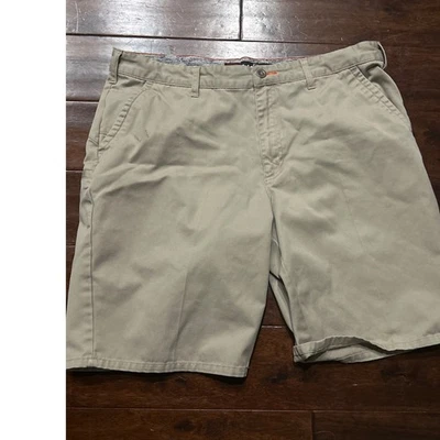 Pantalones Cortos Tony Hawk Para Hombre Talla 38 Informales Caqui Frente Plano Skateboarding Foto 1 de 4