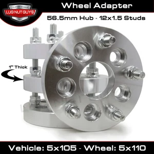 4 Wheel Adapters Changes 5x105 To 5x110 1" Thick fits Cruze Sonic - Picture 1 of 3