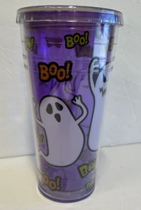 Cool Gear Halloween Boo Ghost Cup With Lid purple 24 oz - Picture 1 of 7