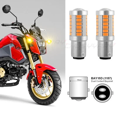 2 Super Bombillas LED para Moto Honda CTX700 2014-2016 Intermitente Foto 1 de 4