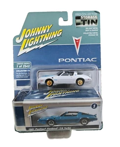Johnny White Lightning 1981 Pontiac Firebird T/A Pro Almacenamiento Tin Chase - Imagen 1 de 9
