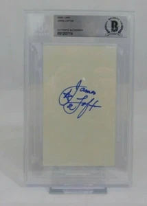 James Lofton Signed 3x5 Index Card Beckett Encapsulated Packers Raiders Bills - Picture 1 of 1