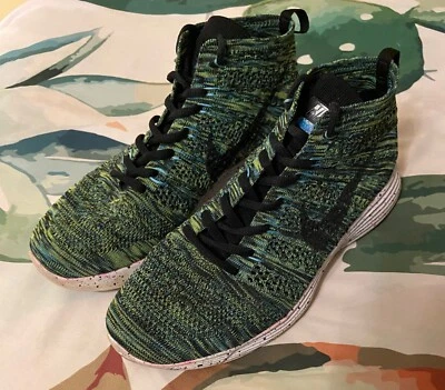 Nike Flyknit Chukka Lunarlon Green Sneakers Men’s Size 7 - Image 1 of 4