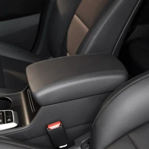 Black Leather Center Console Lid Armrest Cover Fit For Hyundai Tucson 2015-2018 - Bild 1 von 5