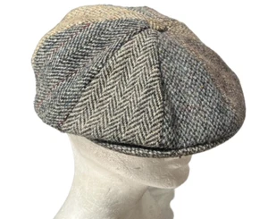 De colección HARRIS TWEED Escocés Lana Tweed Newsboy Cabbie Sombrero Gales Se Ajusta a Pequeño - Imagen 1 de 12