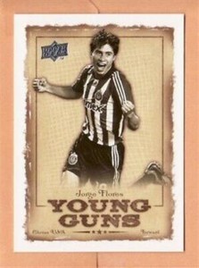 2008 Upper Deck MLS Young Guns #YG17 Jorge Flores - Flat S/H