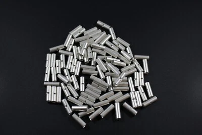 10-12 GAUGE 500 PK UNINSULATED NON INSULATED BUTT CONNECTOR TERMINAL WIRE UYBC - Image 1 of 3