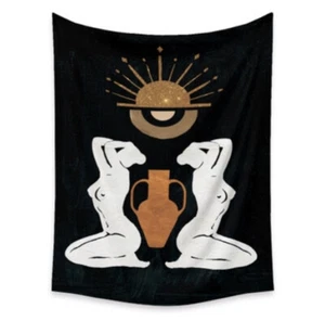 Tapestry “Human Figure - Two Women” Wall Hanging Decor 60” x 51” - Art Depot - Picture 1 of 3