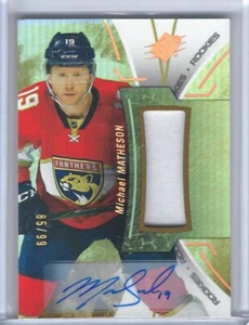 2016-17 SPx Rookies Gold #RMI Michael Matheson PATCH AUTO 85/99 - Picture 1 of 2