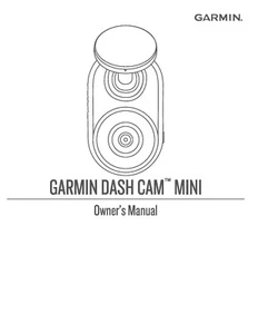GARMIN DASH CAM MINI FULL COLOUR INSTRUCTION MANUAL USER GUIDE A5 - Picture 1 of 1