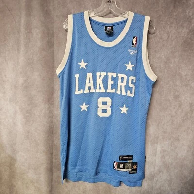 Camiseta masculina vintage Reebok HWC Los Angeles Lakers Kobe Bryant 8 azul Throwback M - Imagem 1 de 4