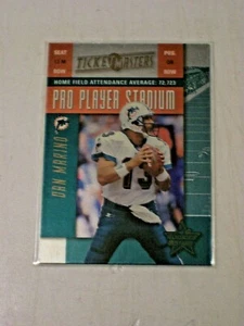 1999 Leaf Rookies & Stars Ticket Masters TM-3 Dan Marino Collins Dolphins /2500 - Picture 1 of 7