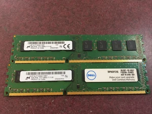 16GB LOT OF 2 MICRON (2x8GB) 2Rx8 PC3-12800U DDR3-1600 Desktop Memory RAM - Picture 1 of 2