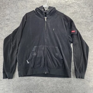 Scottevest Jacket Mens Medium Full Zip Black Hoodie - Picture 1 of 11