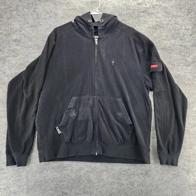 Scottevest Jacket Mens Medium Full Zip Black Hoodie - Image 1 of 4