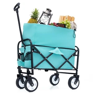 Carro de Camping Plegable Ajustable en Altura para Camping Jardinería Pesca Azul Cielo - Imagen 1 de 10