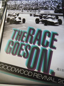 Goodwood Revival Poster Ferrari 1512 Lorenzo Bandini Jackie Stewart BRM P261 F1 - Bild 1 von 4