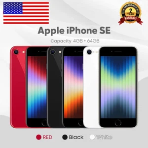 NEW Apple iPhone SE 3rd (2022) 5G 64~256GB Factory Unlocked All Carriers US SHIP - Picture 1 of 9