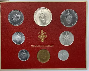 1976 Pope PAUL VI - VATICAN CITY 8 Coins SET includes 500 Lire SILVER i114401 - Picture 1 of 4