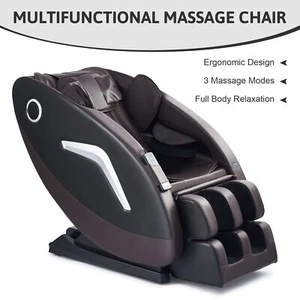 Shiatsu Massage Chair w 22 Nodes Bluetooth Speakers Zero Gravity Recliner Chair - Picture 1 of 12