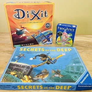 Game Lot Quality Educational Di Xit Frog Juice Ravensburger Secrets of the Deep - Picture 1 of 7