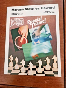 1983 MORGAN STATE vs HOWARD Football Program November 12, 1983 - Picture 1 of 5