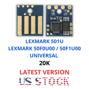 Toner chip for Lexmark MS510 / 610, MX510 / 511 / 611, 501U 50F1U00 50F0U00 - Picture 1 of 7