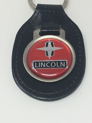 Nice Lincoln Mercury Leather Keychain, Key Ring Accessory Continental, Town Car - Image 1 of 4